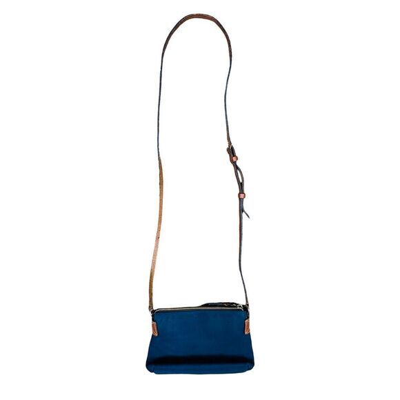 Dooney & Bourke Navy Blue Nylon Crossbody Pouchette - 6.25" x 2.5" x 8.5" - Picture 9 of 11
